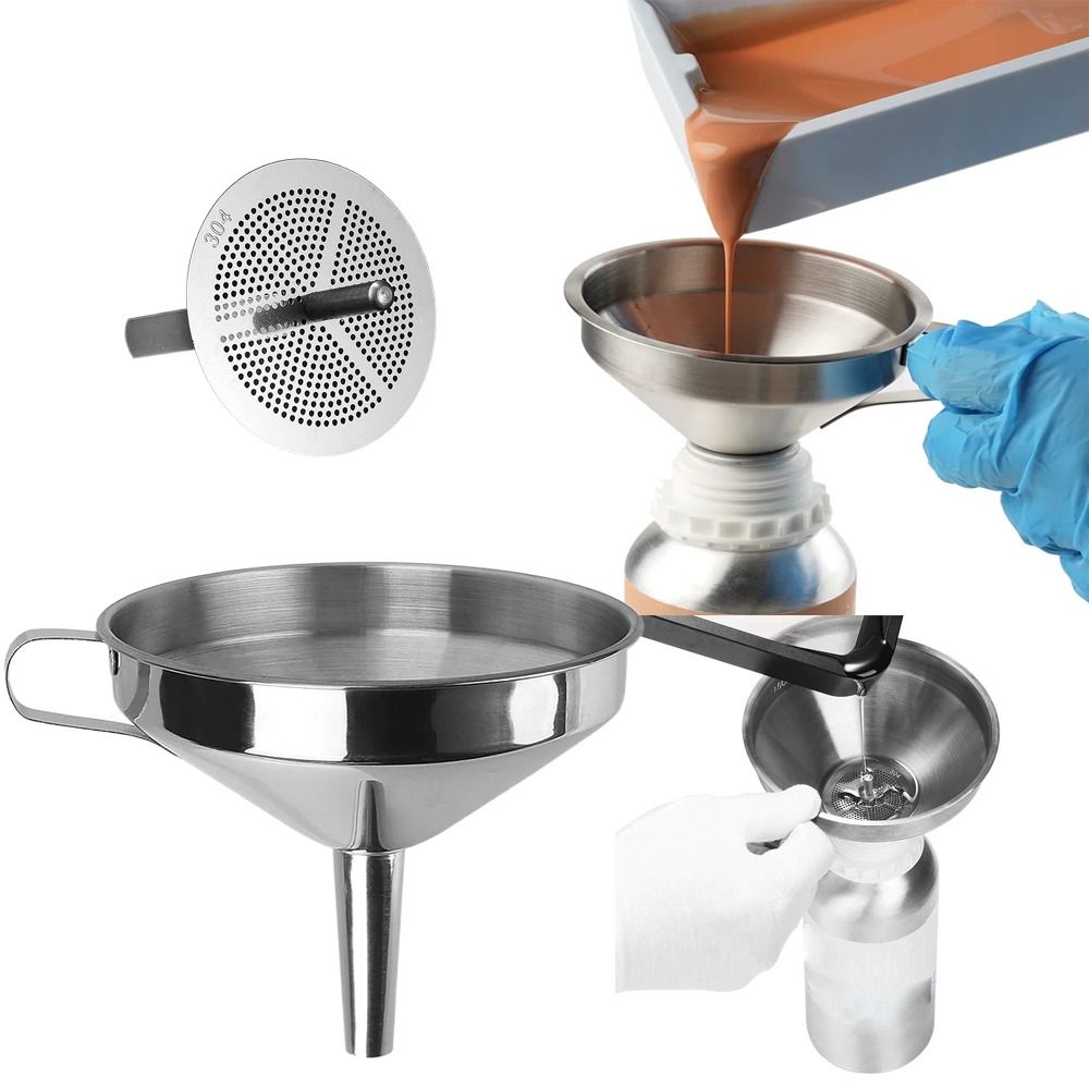Commercial Kitchen Oil Filter - Funil de aço inoxidável de boca