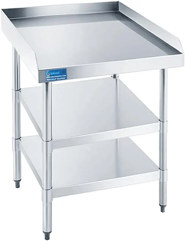 Commercial Kitchen Backsplash - Mesa de Trabalho Comercial com Proteção