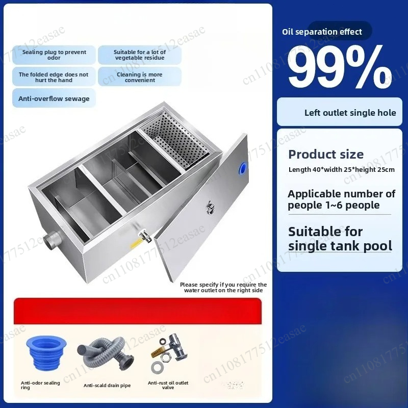 Commercial Kitchen Oil Filter - Separador de óleo e água, filtro
