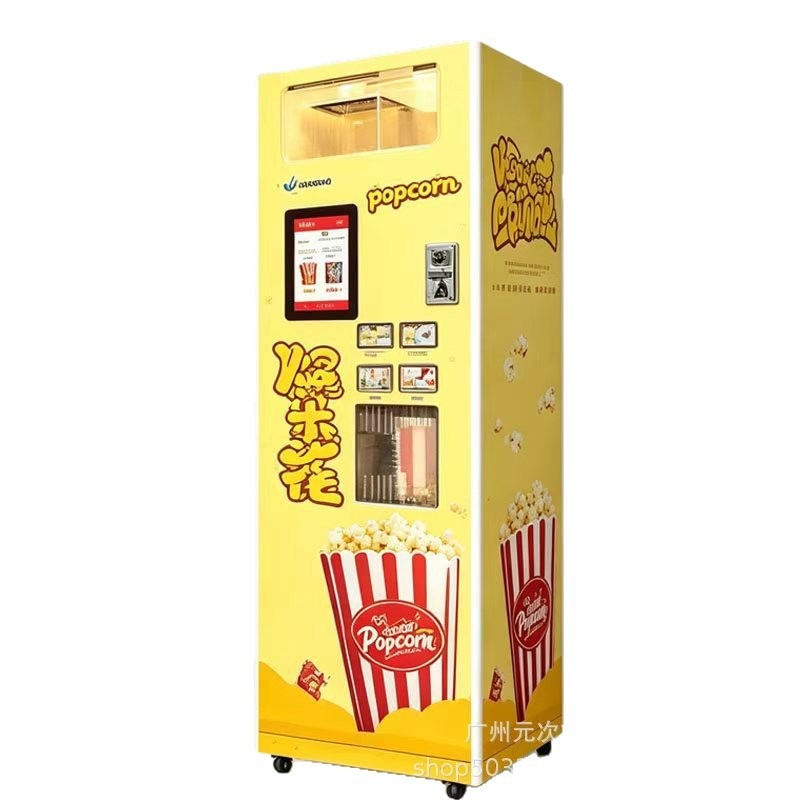 Commercial Popcorn Machine - Máquina Automática de Pipoca, Dispensador Comercial