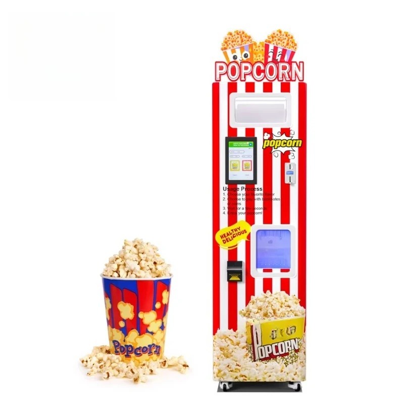 Commercial Popcorn Machine - Máquina de Pipoca Automática Personalizada Nova