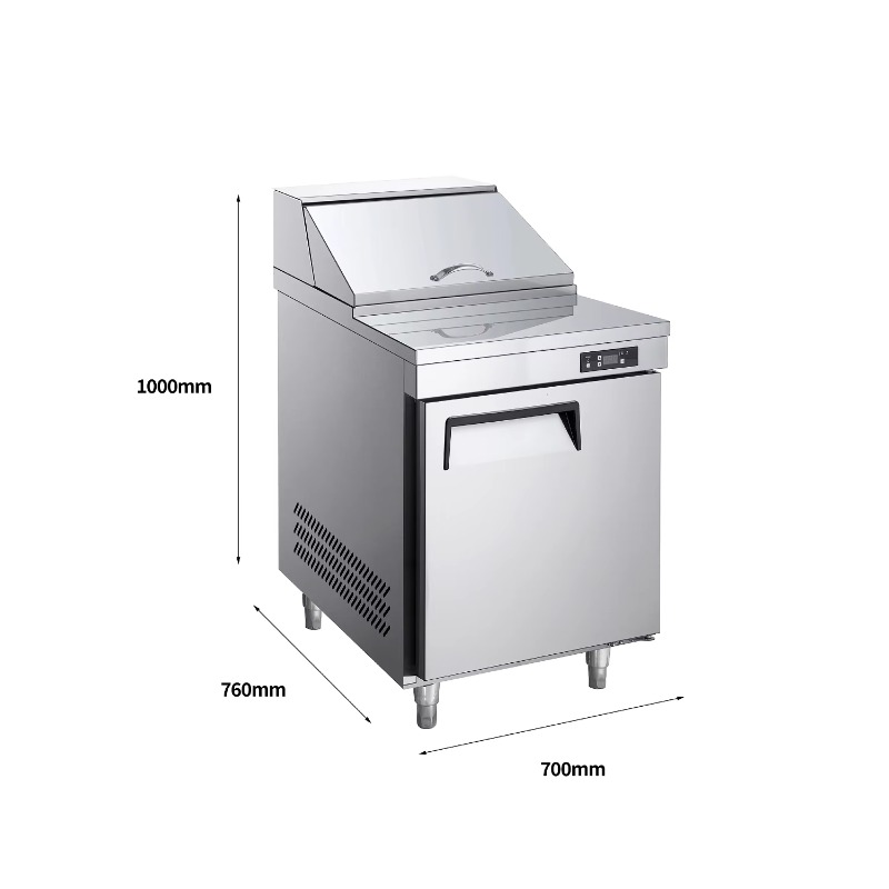 Commercial Kitchen Backsplash - Refrigerador Comercial de Porta Única NE-1101,