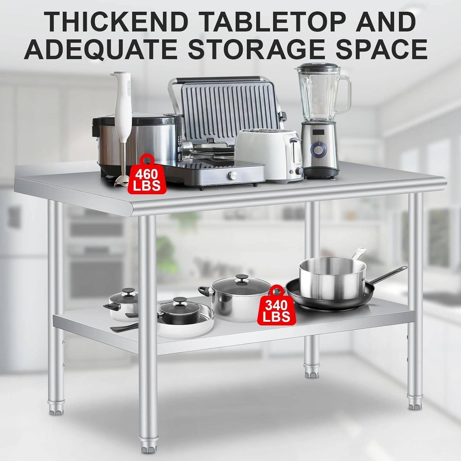 Mesa de Preparação em Aço Inox - Commercial Kitchen Backsplash avaliação e preço