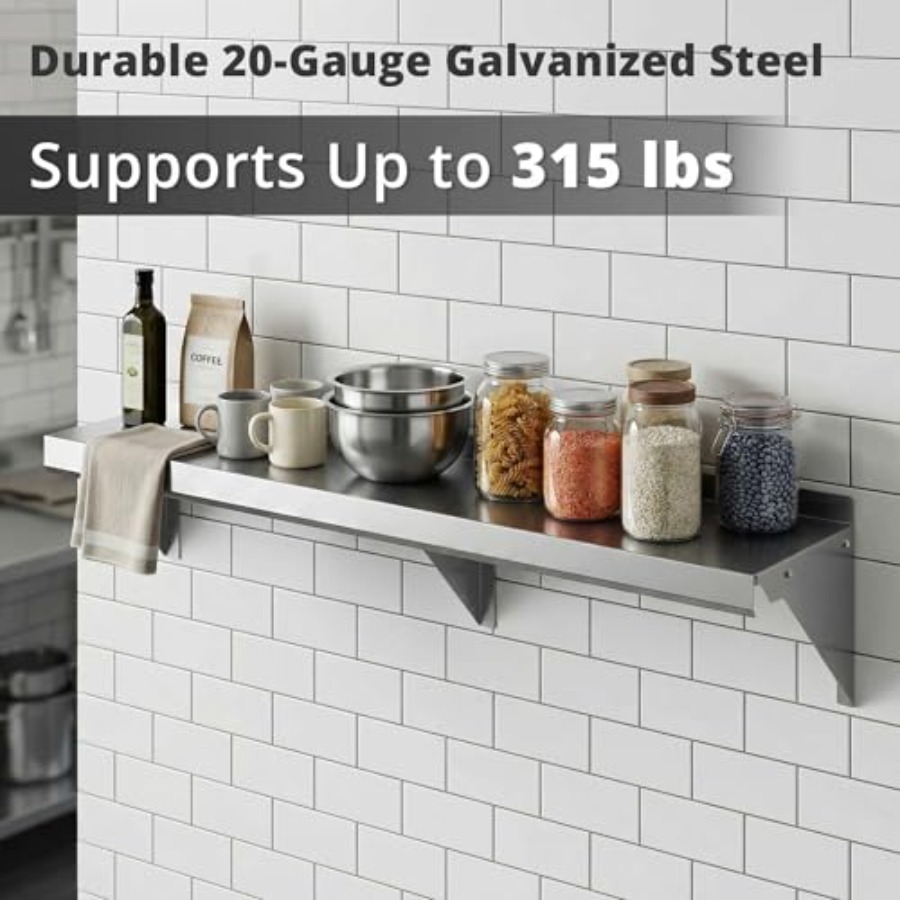 Prateleira de parede para cozi - Commercial Kitchen Backsplash avaliação e preço