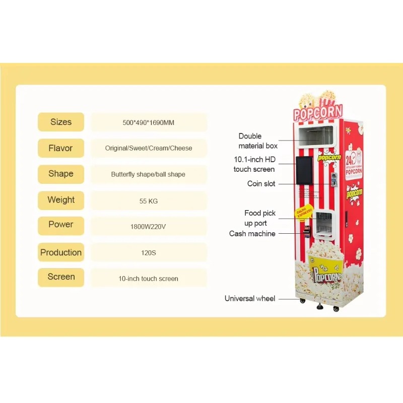 Máquina de Pipoca Automática P - Commercial Popcorn Machine avaliação e preço