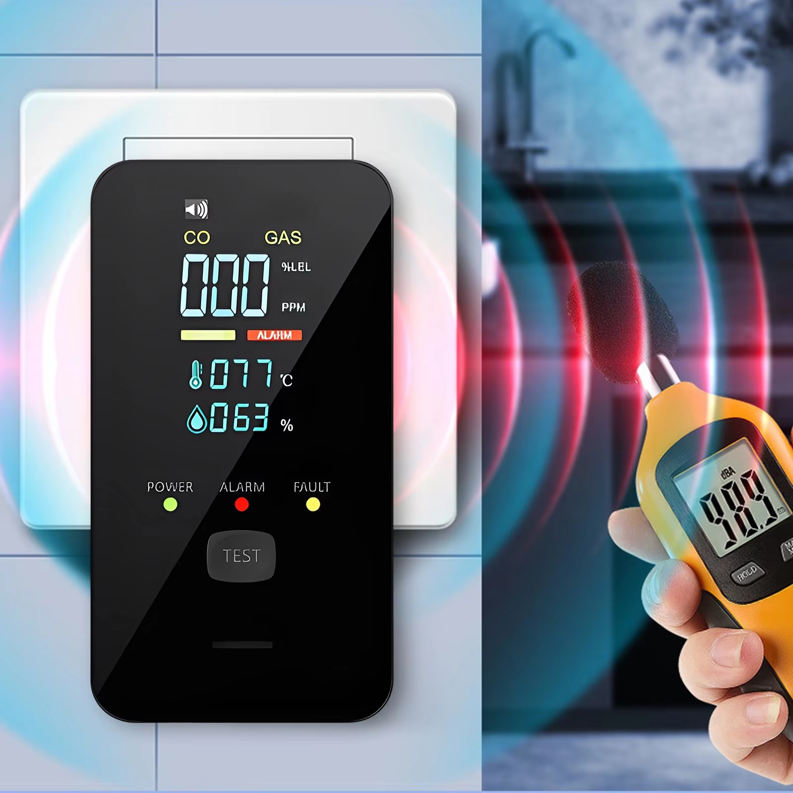 Detector de Gás Natural e Monó - Commercial Kitchen Wall avaliação e preço
