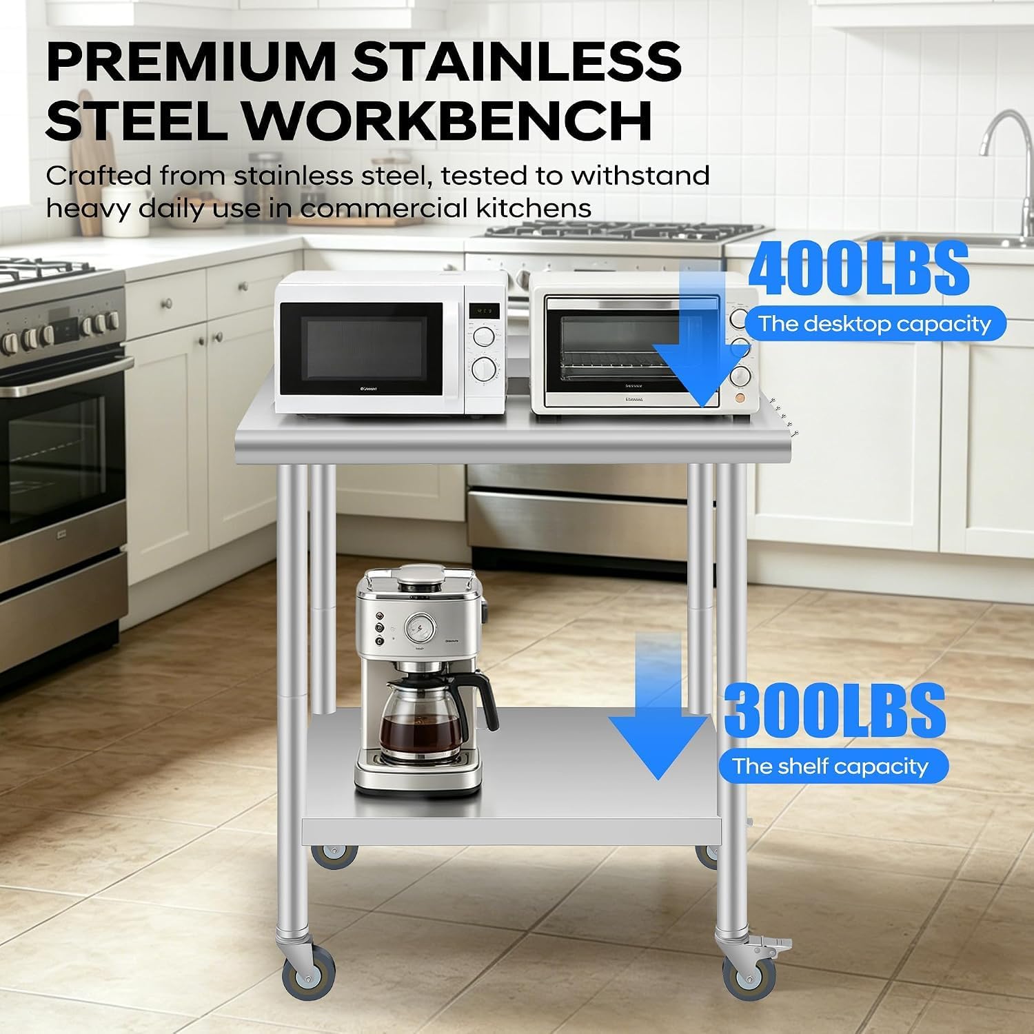 Mesa de Trabalho Comercial em  - Commercial Kitchen Backsplash avaliação e preço