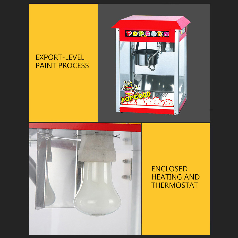 Máquina comercial elétrica de  - Commercial Popcorn Machine avaliação e preço