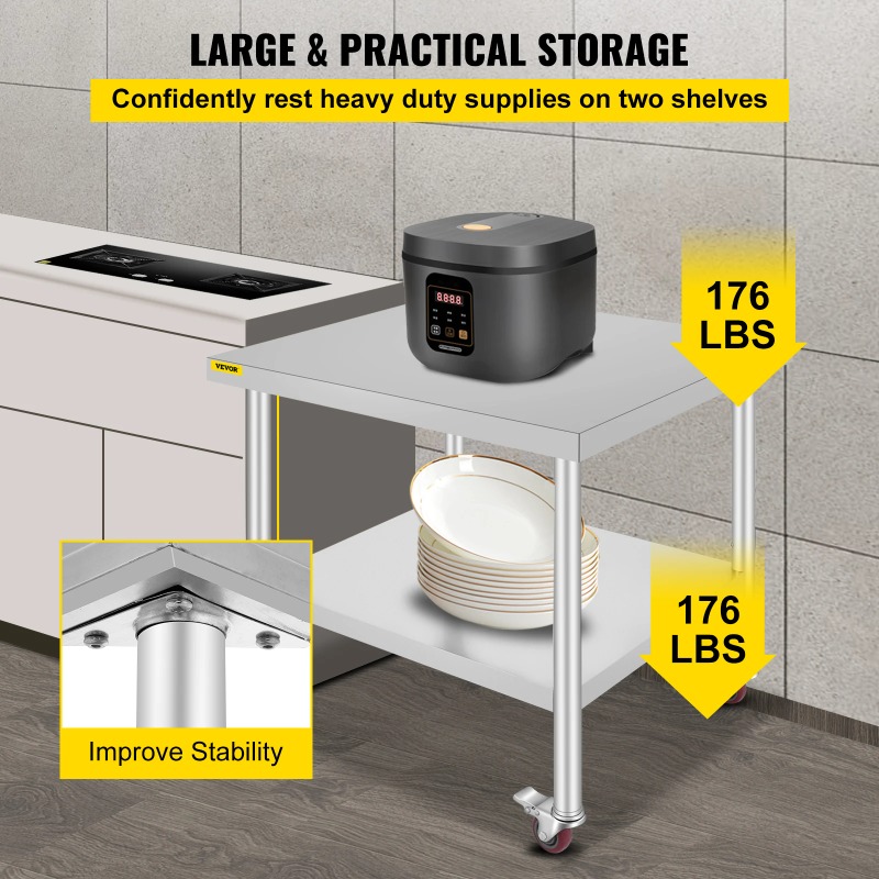 Mesa de Preparação de Cozinha  - Commercial Kitchen Backsplash avaliação e preço