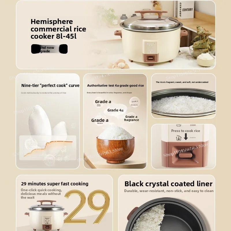 Panela de arroz comercial esti - Commercial Rice Cooker avaliação e preço