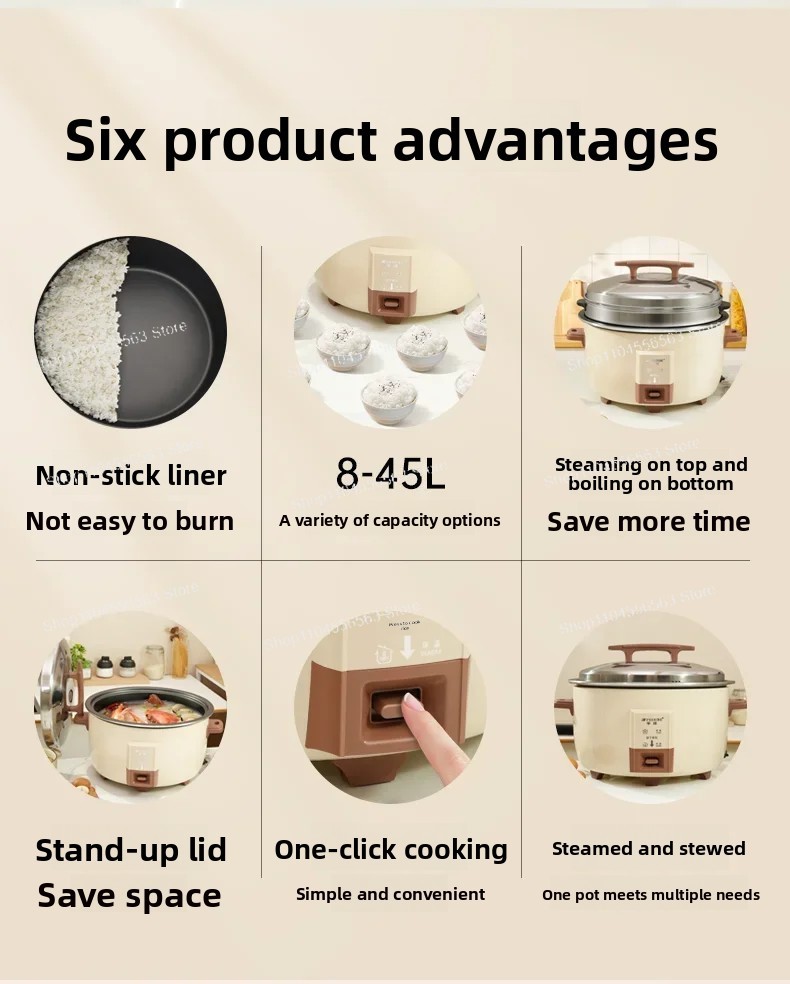Panela de arroz comercial esti - Commercial Rice Cooker avaliação e preço
