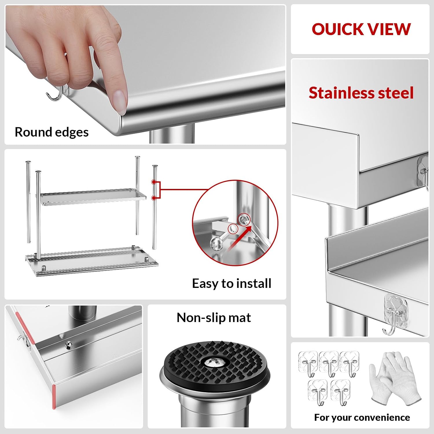 Mesa de Preparação de Alimento - Commercial Kitchen Backsplash avaliação e preço